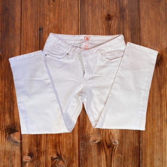Wörn White Denim Jeans Cropped Pants Casual Everyday women  size 12 - Picture 2 of 12